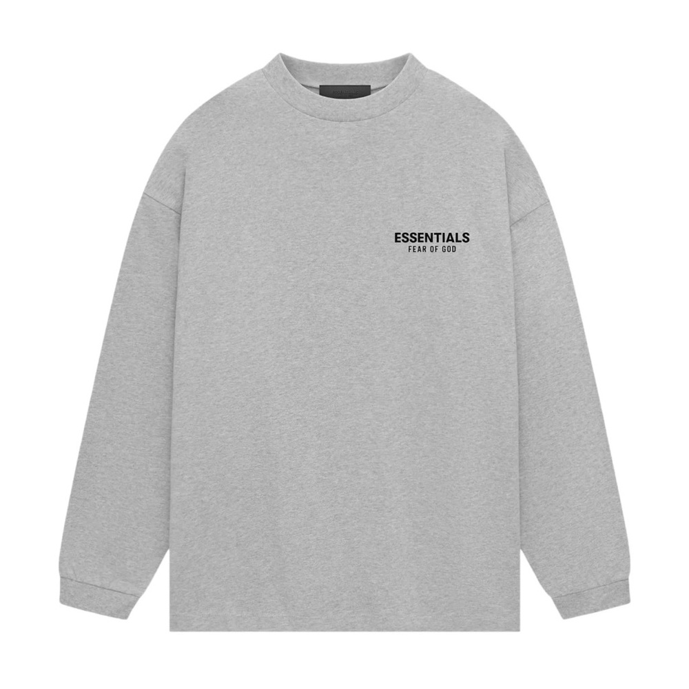 Fear of God Essentials Jersey Long-Sleeve Shirt 'Light Heather Grey